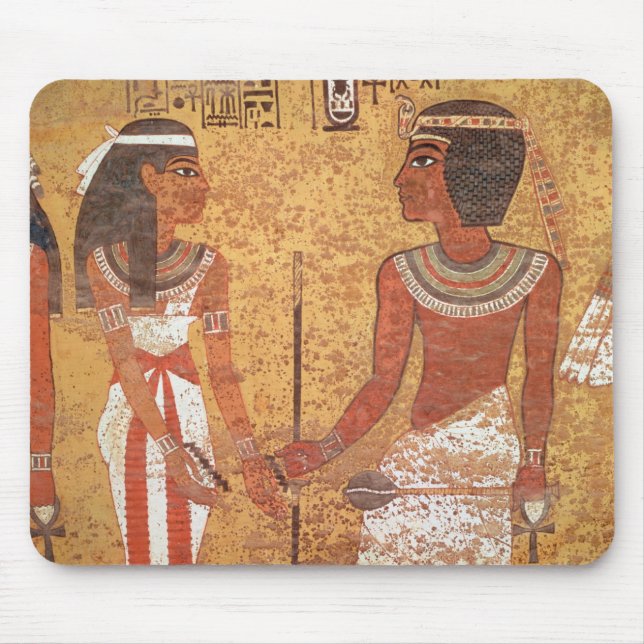 Tutankhamun och hans fru, Ankhesenamun Musmatta (Framsidan)