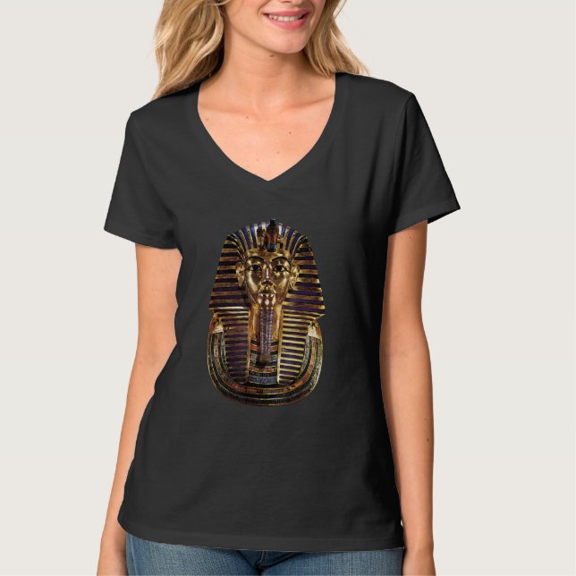 Tutankhamun-pharaoph-mask T Shirt (Framsida)