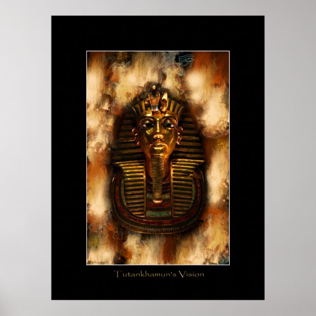TUTANKHAMUN Poster den egyptiska konsten VISION (Framsidan)