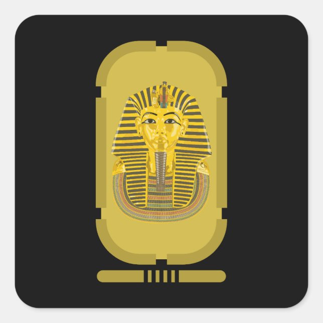 Tutankhamun Sticker Fyrkantigt Klistermärke (Framsida)