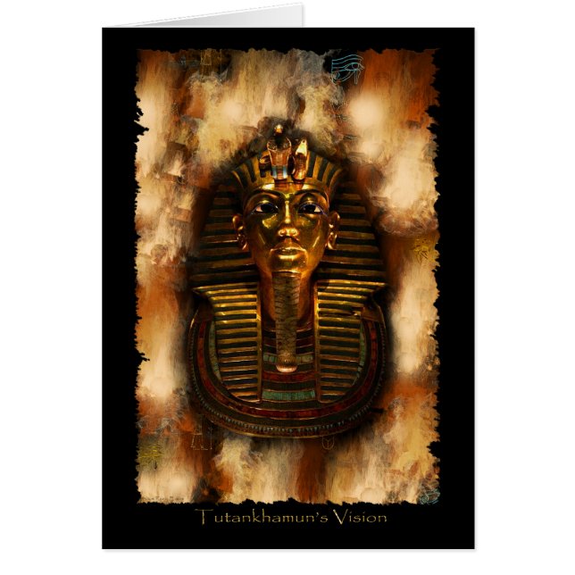 TUTANKHAMUN VISION Card Hälsningskort (Framsidan)