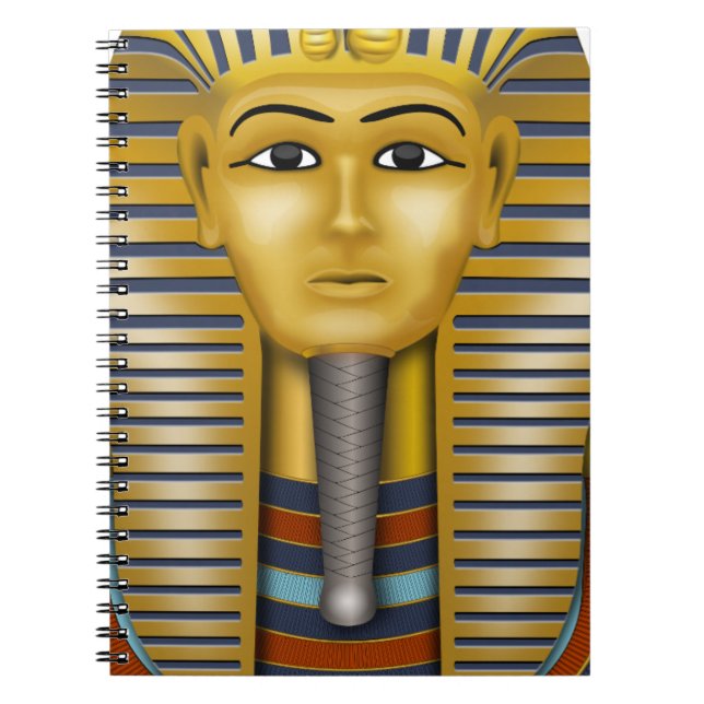 Tutankhamuns egyptiska mask anteckningsbok (Framsidan)