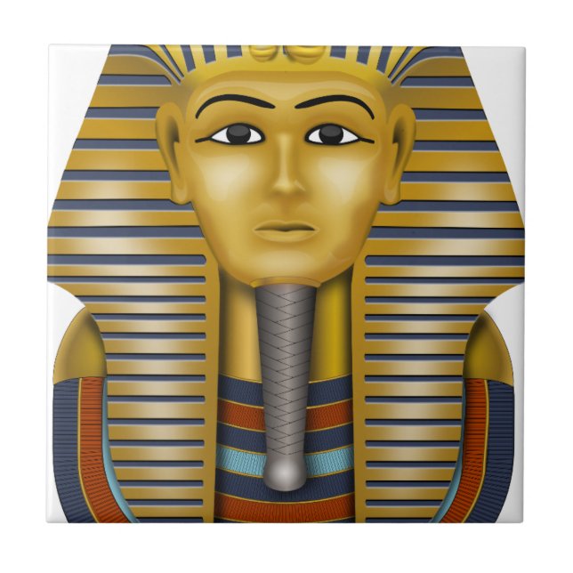 Tutankhamuns egyptiska mask kakelplatta (Framsidan)