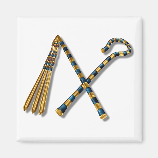Tutankhamun's Flail and Crook Magnet (Framsidan)