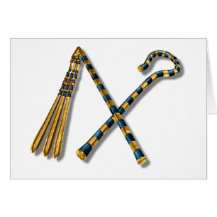 Tutankhamuns Flail och skurk Hälsningskort