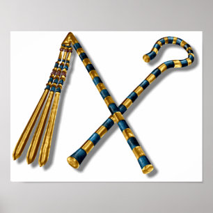 Tutankhamuns Flail och skurk Poster