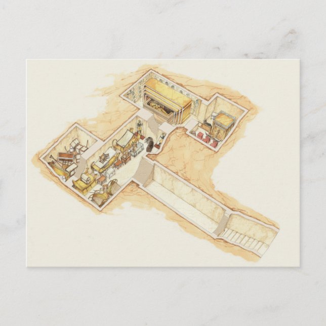 Tutankhamuns Grav Vykort (Framsida)