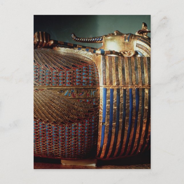 Tutankhamuns innersta kista vykort (Framsida)