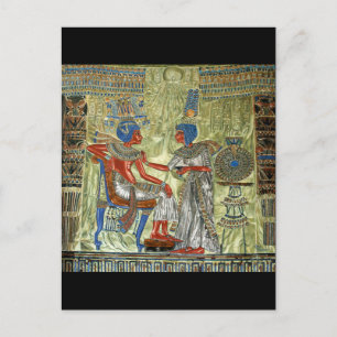 Tutankhamuns Throne Vykort