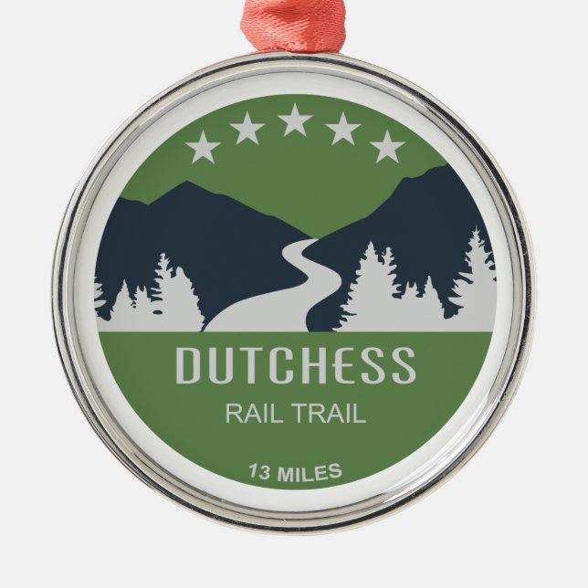 Tutchess Rail Trail Julgransprydnad Metall (Framsidan)