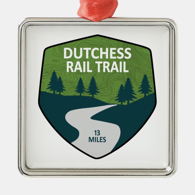 Tutchess Rail Trail Julgransprydnad Metall (Framsidan)