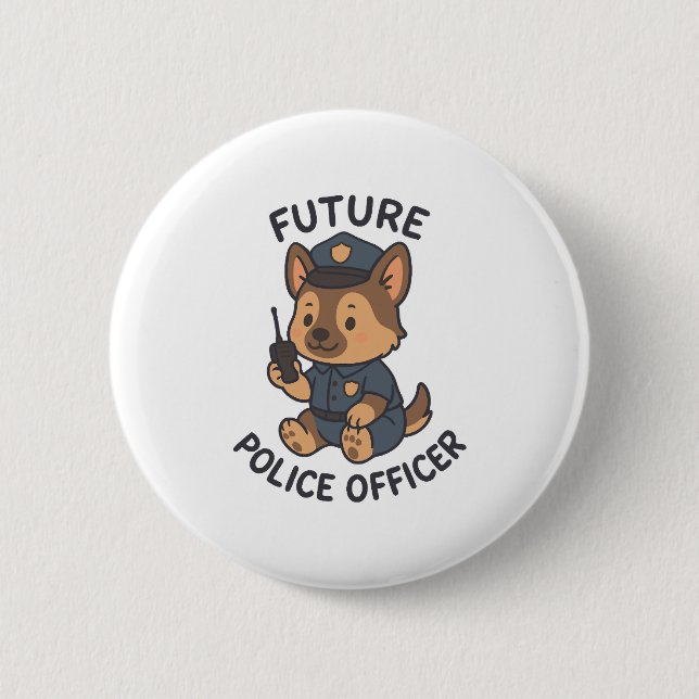 Tute Hund: Framtida polismäklartema Knapp (Framsida)