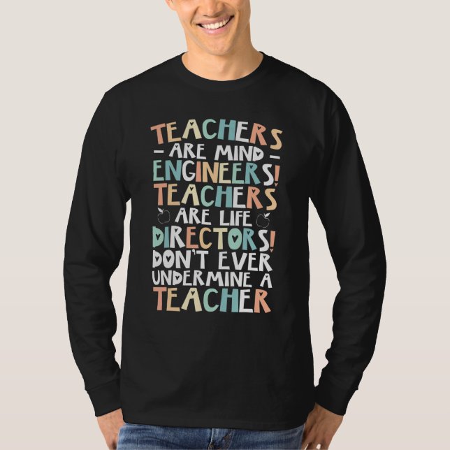 Tutor Educator Instructor School Teacher T Shirt (Framsida)
