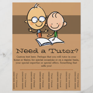 Tutor handledning kampanjblad flygblad