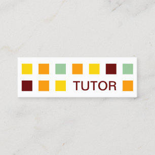 TUTOR-modets kvadrater Mini Visitkort