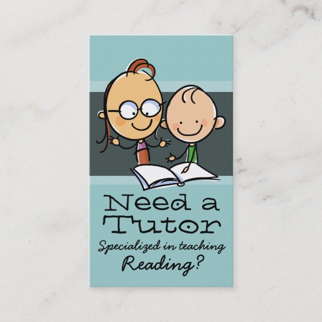 Tutor.Tutoring.Teacher.Learning Specialist.gr Visitkort (Framsida)