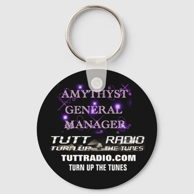 Tutt Radio Amythyst Keychain Nyckelring (Framsida)