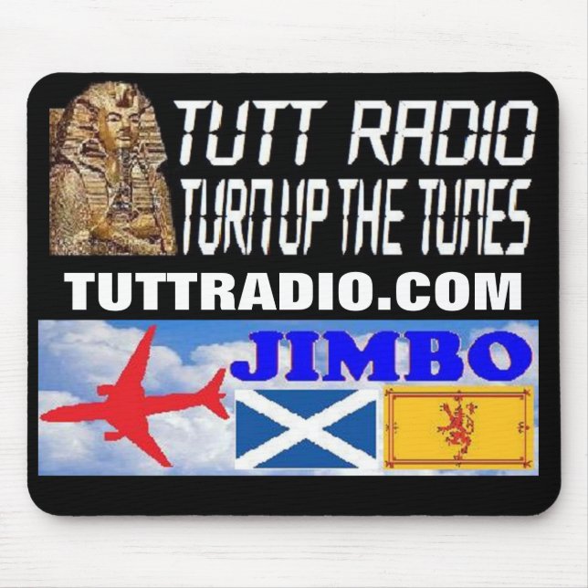 Tutt radiosände Jimbos Mousepad Musmatta (Framsidan)