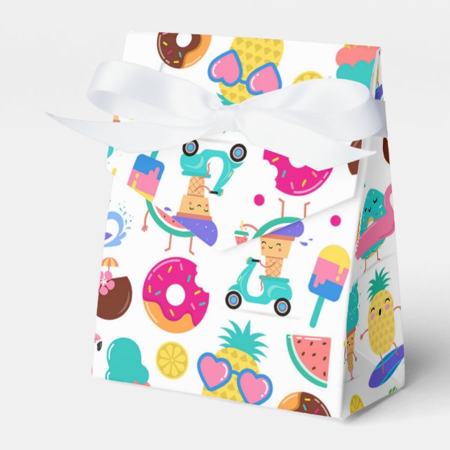 Tutti Fruitti Sommar Frukt Glass Godis Fest Presentaskar (Framsidan Sidan)
