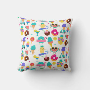 Tutti Fruitti Sommar Frukt Glass-godis Kudde