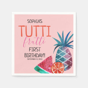 Tutti Frutti barns födelsedagsfest Pappersservett