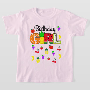 Tutti frutti Birthday Girl T Shirt