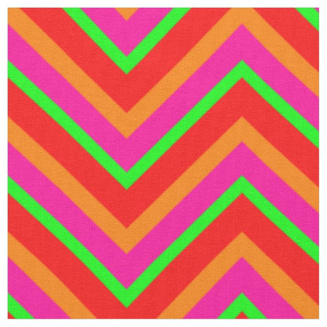 Tutti Frutti Chevron 07-Fabric Tyg (Närbild)