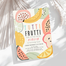 Tutti Frutti Colorful Fruit 2:a födelsedagen