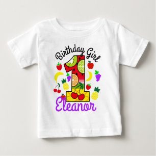 Tutti frutti First Birthday Girl T Shirt