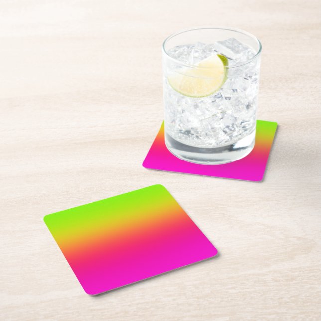 Tutti Frutti Gradient Underlägg Papper Kvadrat (Insitu)