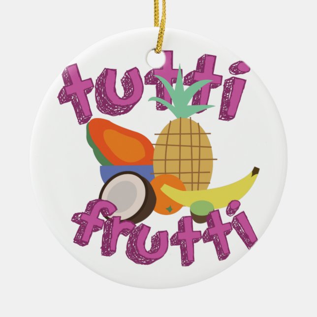 Tutti Frutti Julgransprydnad Keramik (Framsidan)