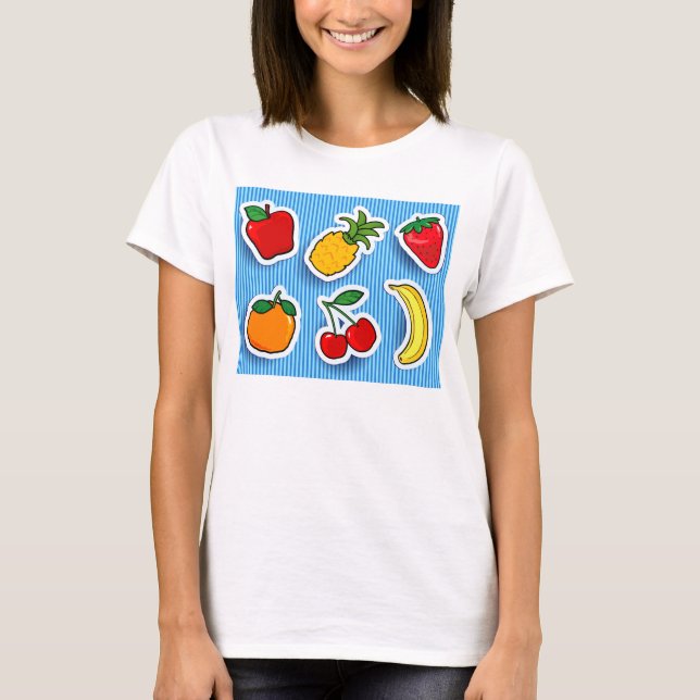 Tutti frutti, skjorta t shirt (Framsida)