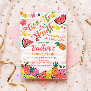Tutti Frutti   Uppmaning till Party-födelsedagen f Inbjudningar