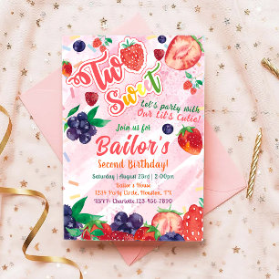 Tutti Frutti   Uppmaning till Party-födelsedagen f Inbjudningar