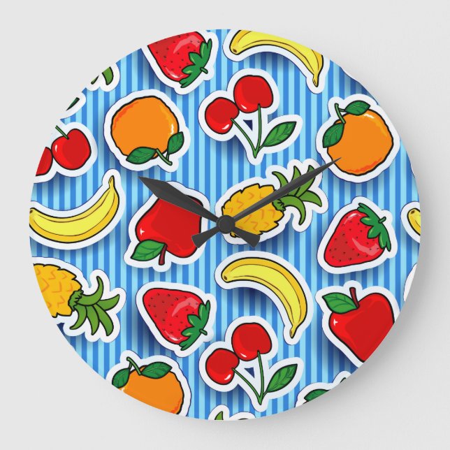 Tutti frutti, väggklocka (Framsida)