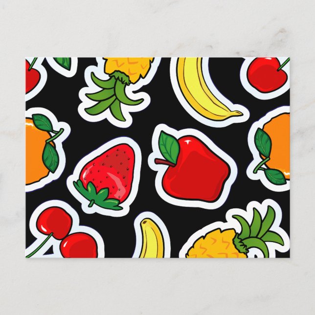Tutti frutti, vykort (Framsida)