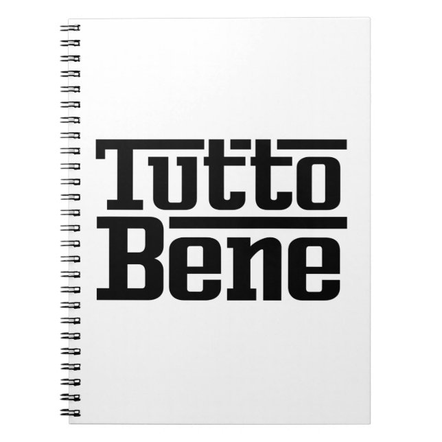 Tutto Bene Anteckningsbok (Framsidan)