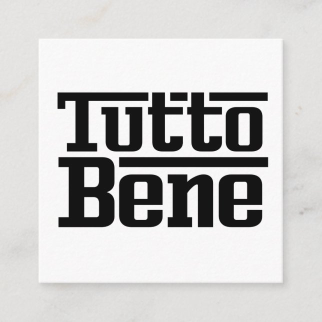 Tutto Bene Tilläggskort (Framsida)