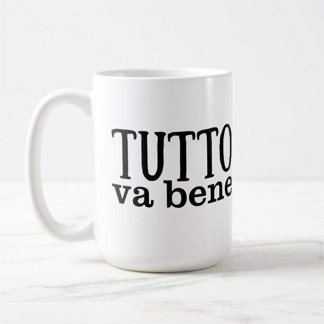 Tutto Va Bene (semplice) Kaffemugg (Vänster)