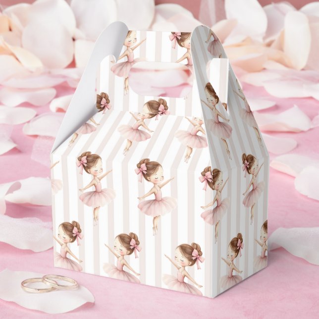 Tutu Ballerina Ballet Dancer Girl Birthday Presentaskar (Bröllop)