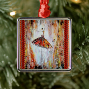 Tutu Ballerina Julgransprydnad Metall
