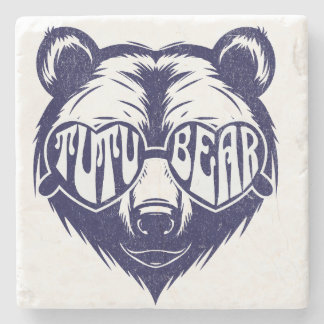Tutu Bear Heart Solglasögon Hawaiianska Mormor Stenunderlägg