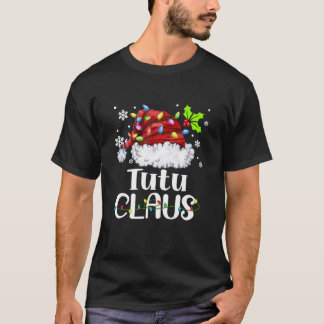 Tutu Claus Santa Hat julljus Julafton-familjen T Shirt