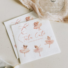 Tutu Cute Ballerina Birthday Pappersservett