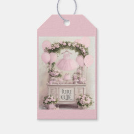 Tutu Cute Ballet Pink Ballerina Theme for Girls Presentetikett