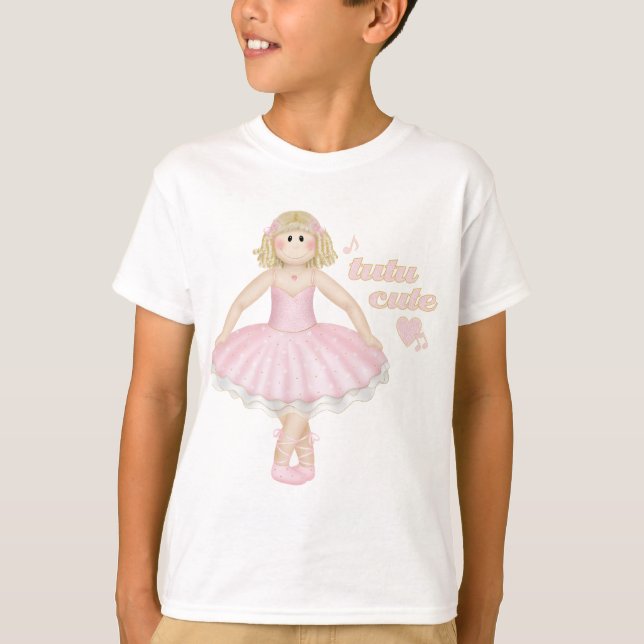 Tutu Cute (Blonde) - Barn T-Shirt (Framsida)