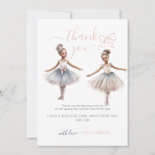 Tutu Cute Elegant Ballerina Birthday Tack Kort