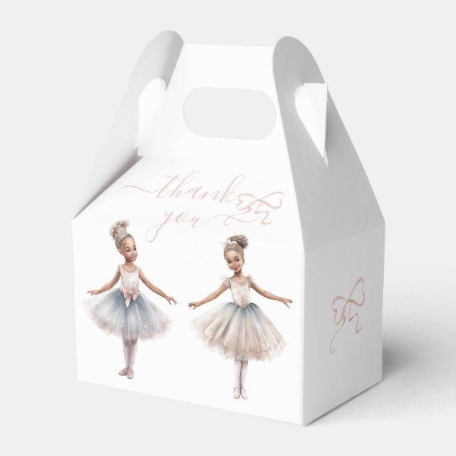 Tutu Cute Elegant Ballerina Birthday Tack Presentaskar (Framsidan Sidan)