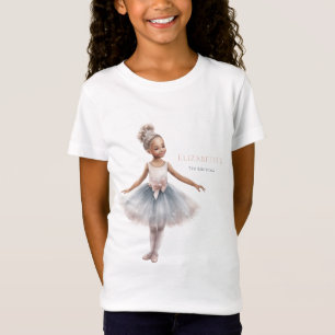 Tutu Cute Elegant Ballerina Watercolor Birthday T Shirt