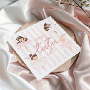 Tutu Cute Girls' andra Ballerina Birthday Pappersservett